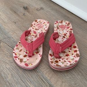 Girls Ice Cream Reef Ahi Flip Flops
